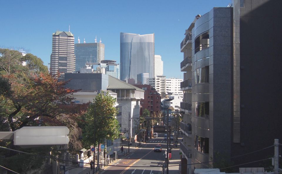 （仮称）赤坂二・六丁目地区開発計画・乃木坂陸橋からのイメージ