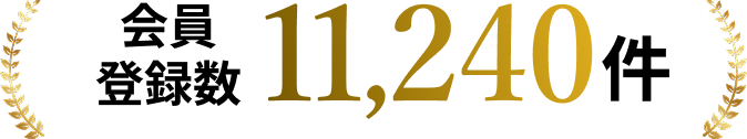 会員登録数11,240件
