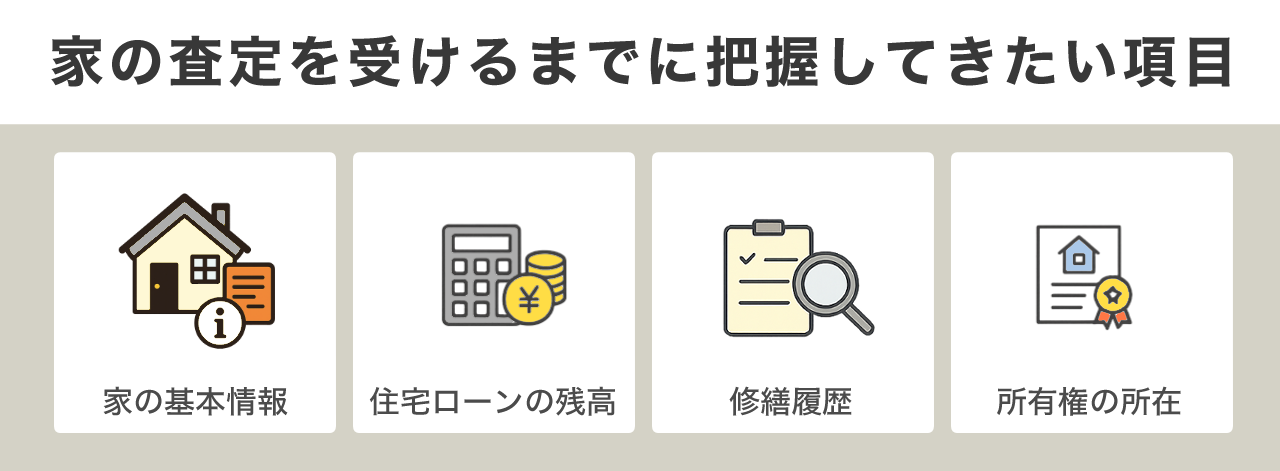 家の売却査定を受けるまでに把握してきたい項目