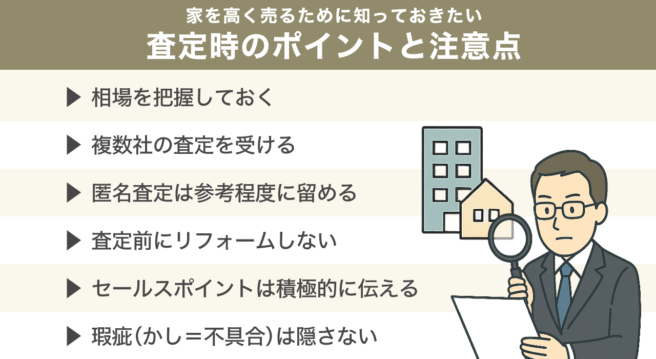 家を高く売るために知っておきたい査定時のポイントと注意点