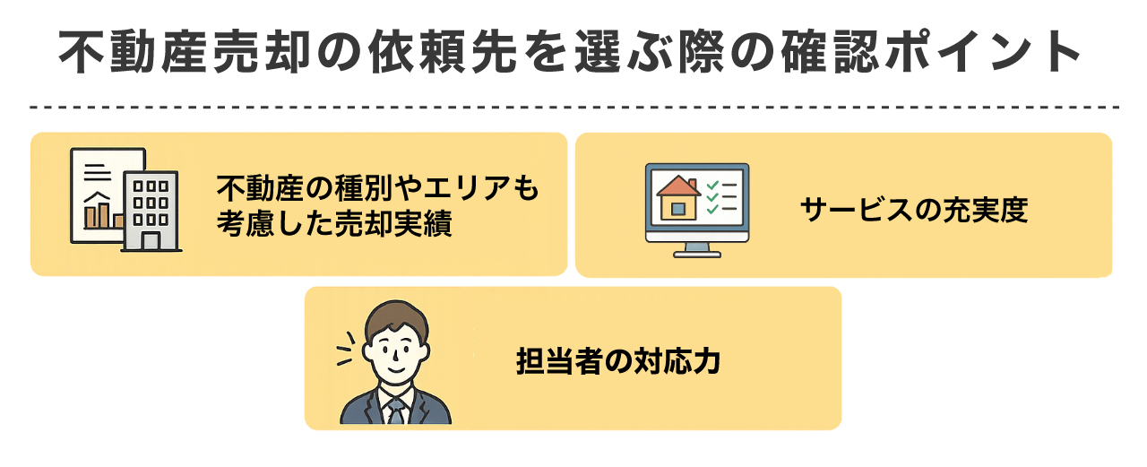 【ランキング以外もチェック】不動産売却の依頼先を選ぶ際の確認ポイント