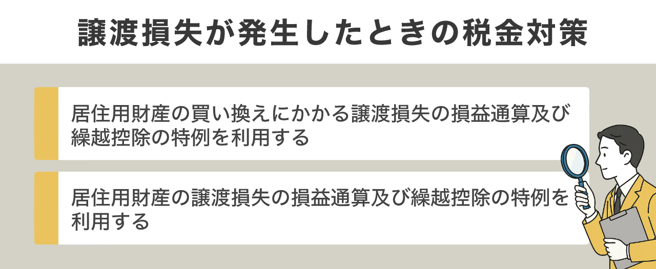 image12 | 不動産の売却・査定のお役立ちメディア不動産売却マスター 4. 譲渡損失が発生したときの税金対策