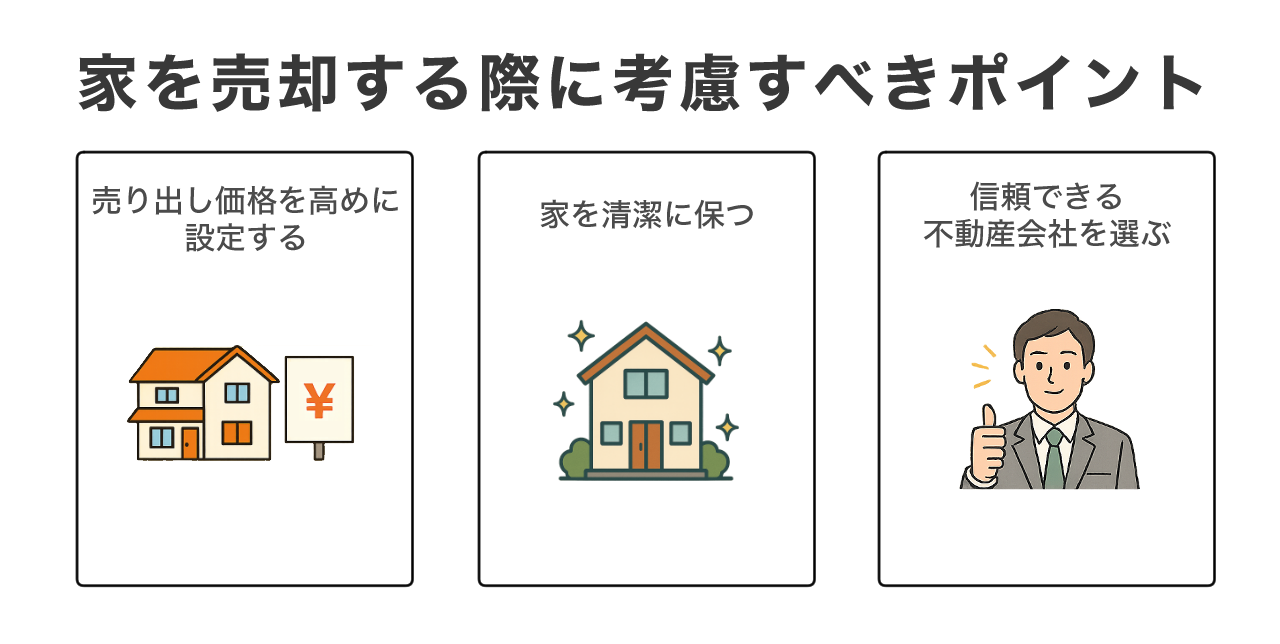家を売却する際に考慮すべきポイント