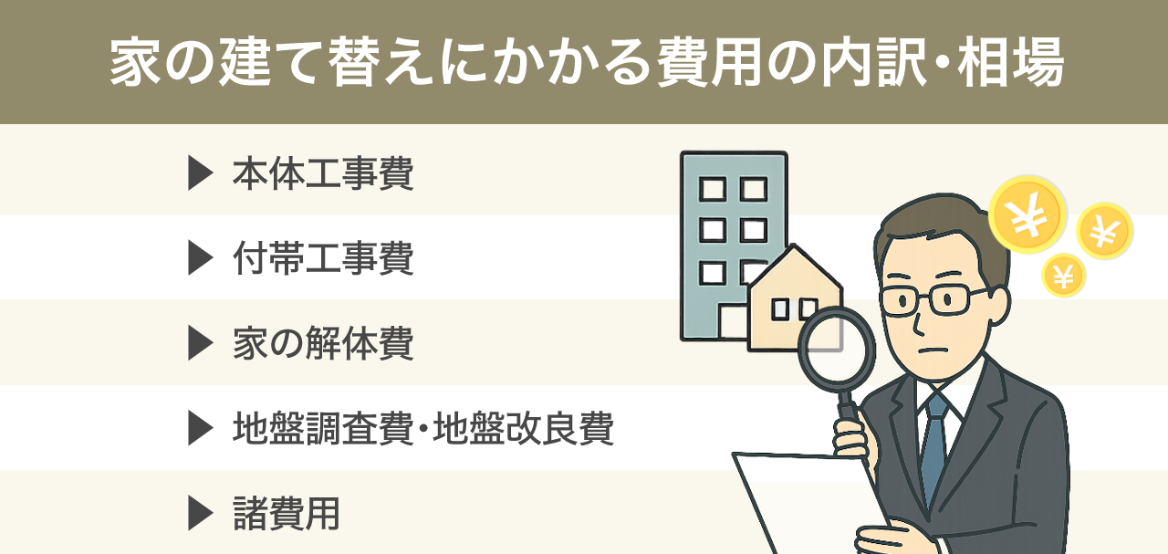image4 | 不動産の売却・査定のお役立ちメディア不動産売却マスター 家の建て替えにかかる費用の内訳・相場