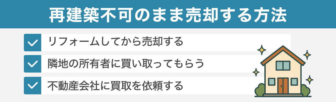 | 不動産の売却・査定のお役立ちメディア不動産売却マスター 再建築不可物件のまま売却する方法