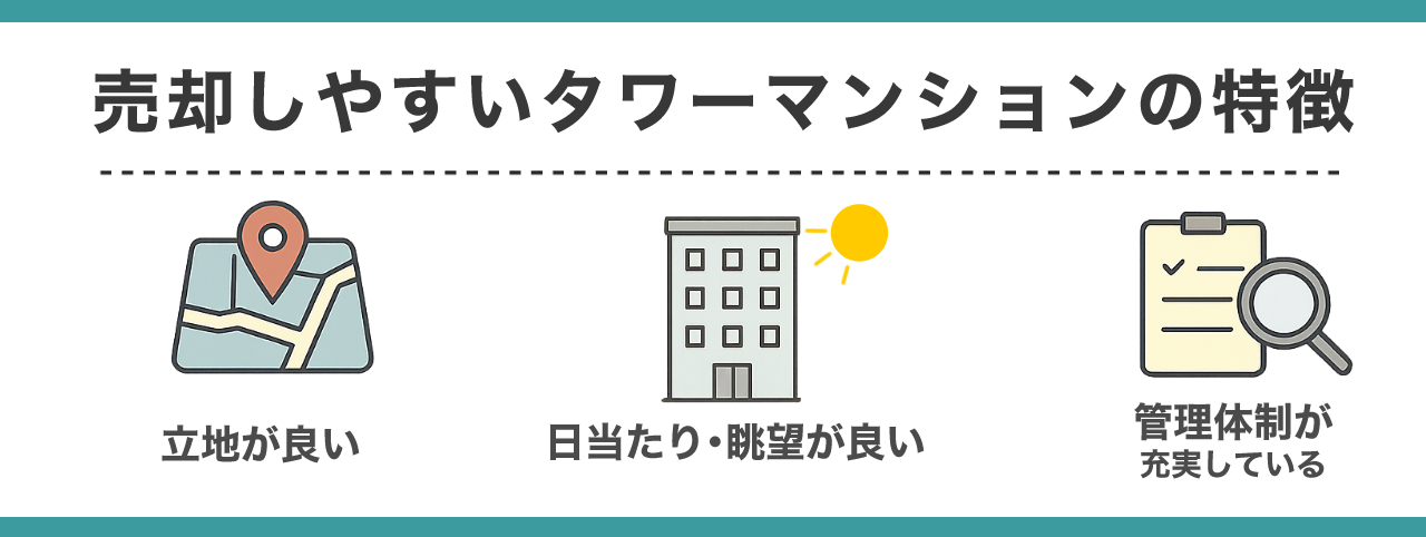 売却しやすいタワーマンションの特徴