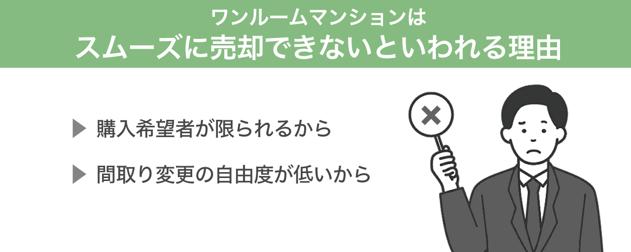 ワンルームマンションはスムーズに売却できないといわれる理由