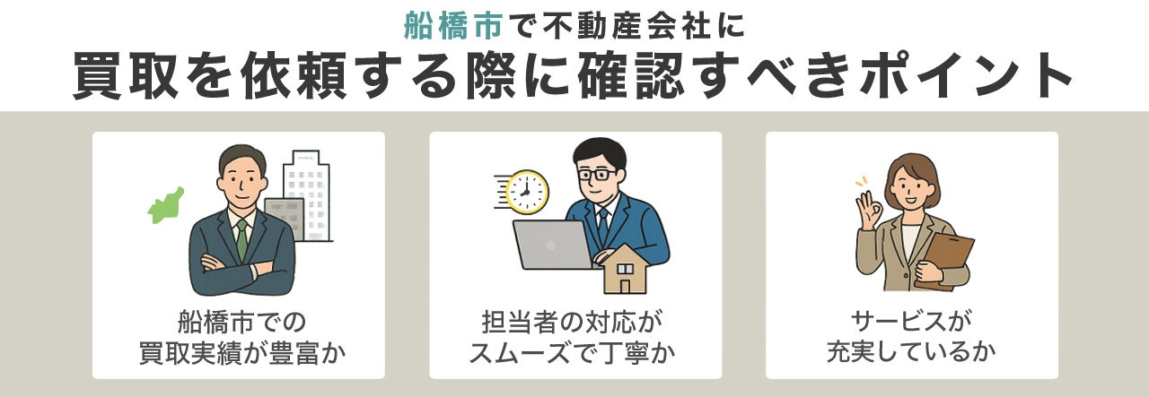 船橋市で不動産会社に買取を依頼する際に確認すべきポイント