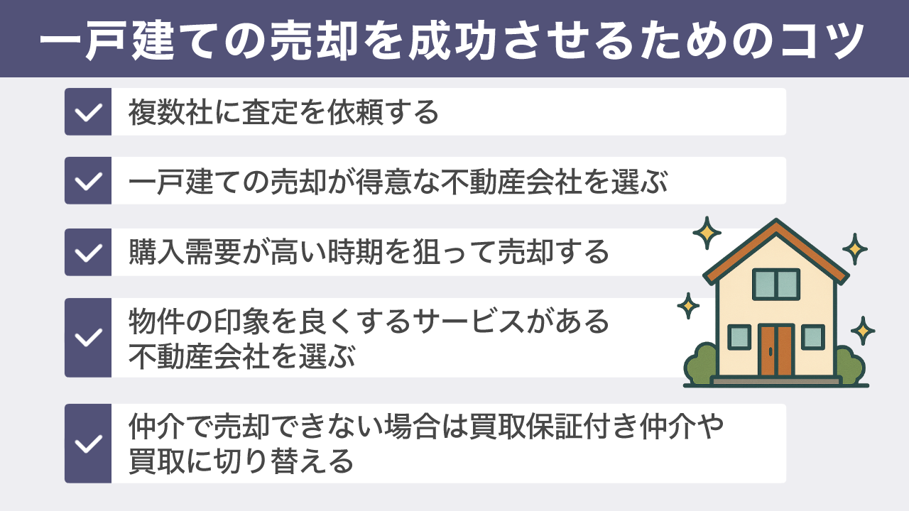 一戸建ての売却を成功させるためのコツ