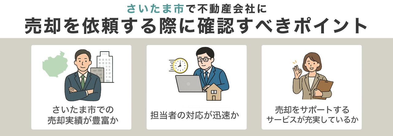 さいたま市で不動産会社に売却を依頼する際に確認すべきポイント