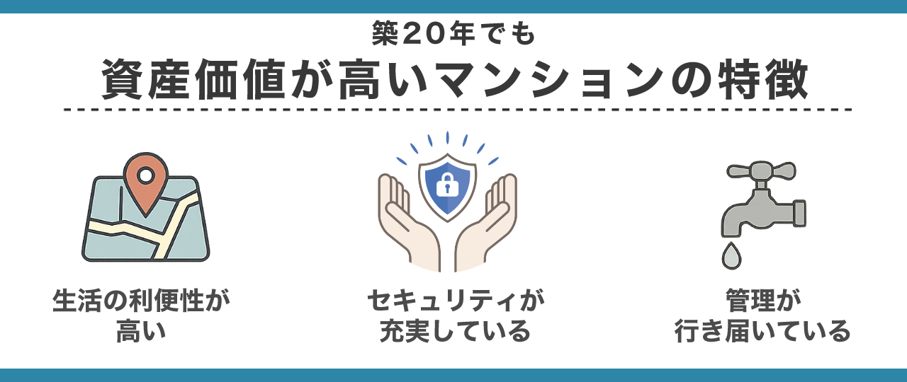 築20年でも資産価値が高いマンションの特徴